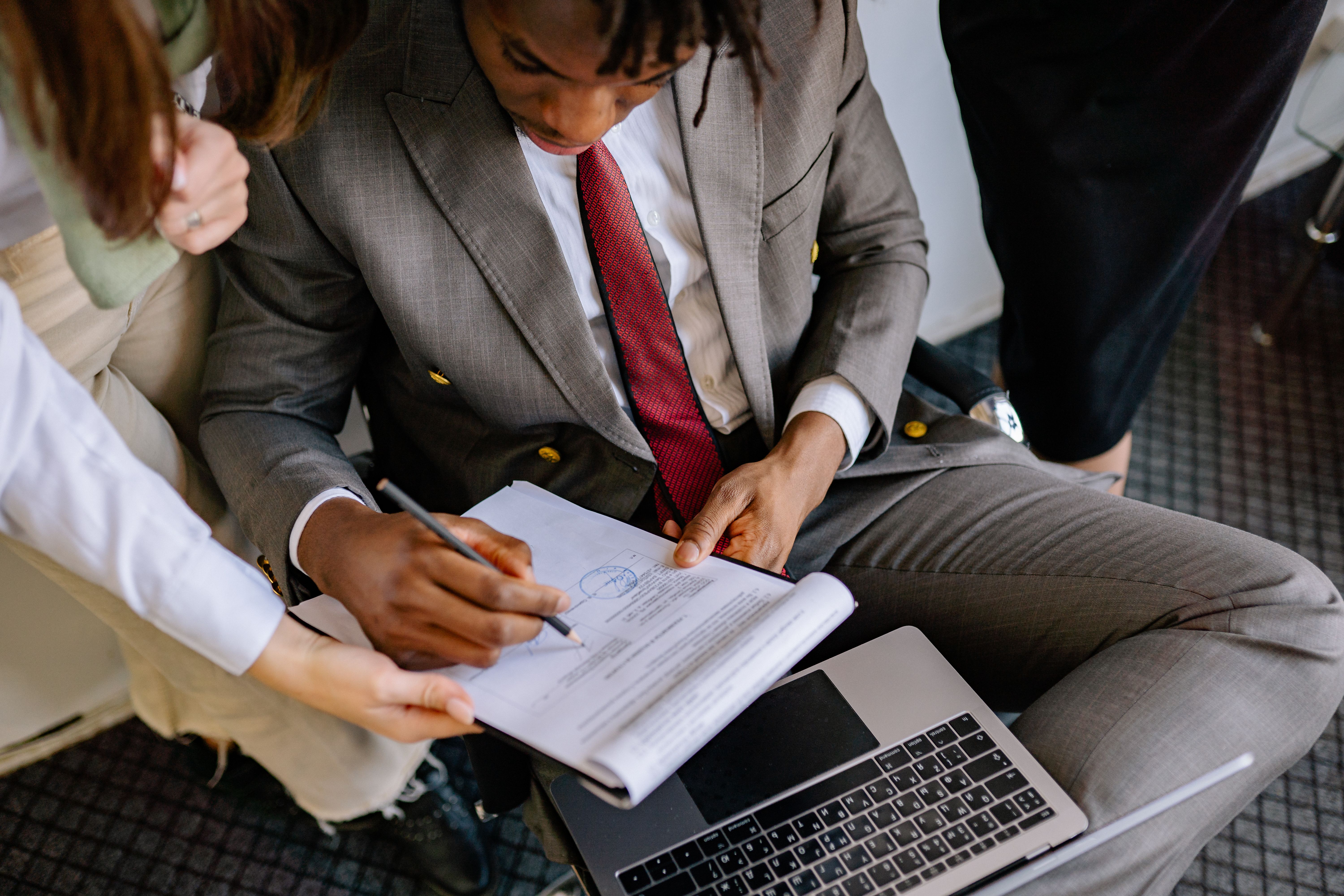 Signing an employment contract